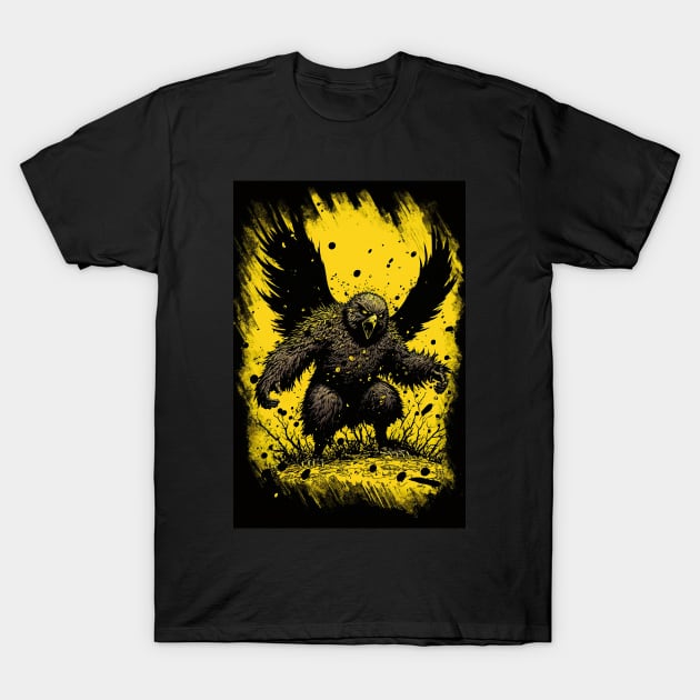 Mörk Borg Bestiary - Owlbear T-Shirt by DodgyDogma